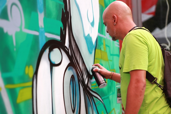 Chất lừ với nghệ thuật đường phố Graffiti Festival 2016