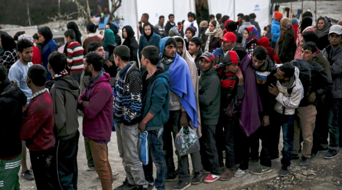 Những người di cư xin tị nạn ở Đức. (Ảnh: Reuters)