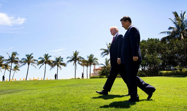 Tổng thống Mỹ Trump v&agrave; Chủ tịch Trung Quốc Tập Cận B&igrave;nh.