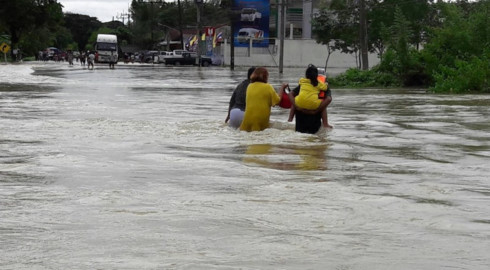 Cảnh lụt lội ở Th&aacute;i Lan. Ảnh: floodlist.