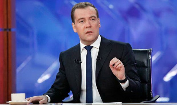Thủ tướng Nga Dmitry Medvedev. (Ảnh: Reuters)