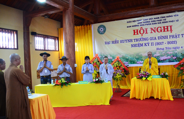 Hội nghị Huynh trưởng Gia đ&igrave;nh Phật tử nhiệm kỳ II (2017- 2022) tại Hưng Y&ecirc;n.