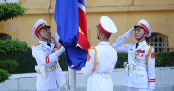 Lễ thượng cờ ASEAN kỷ niệm 50 năm ngày thành lập