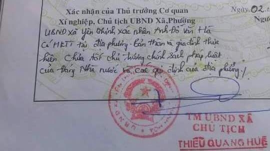 Thêm một vụ Chủ tịch xã bút phê trái luật vào lý lịch học sinh tại Thanh Hóa
