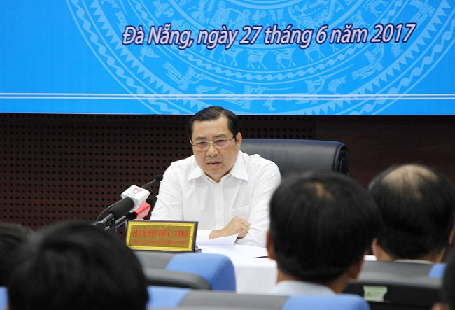 Chủ tịch UBND TP Đ&agrave; Nẵng&nbsp;Huỳnh Đức Thơ bị nhắn tin đe doạ t&iacute;nh mạng.