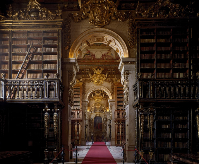 Thư viện Biblioteca Joanina, Coimbria, Bồ Đ&agrave;o Nha:&nbsp;Đ&acirc;y l&agrave; một trong hai thư viện duy nhất tr&ecirc;n thế giới c&oacute; dơi bảo vệ s&aacute;ch chống lại c&ocirc;n tr&ugrave;ng.