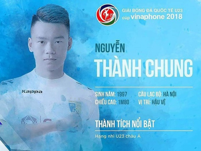 Trung vệ: Th&agrave;nh Chung