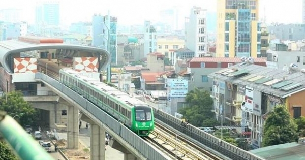 Chạy thử nghiệm tàu đường sắt trên cao tại Hà Nội