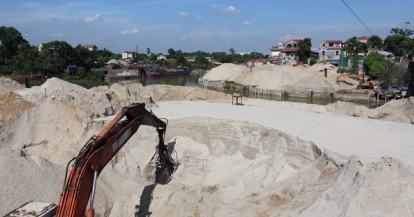 Bắc Giang và Bắc Ninh đang vét khoáng sản