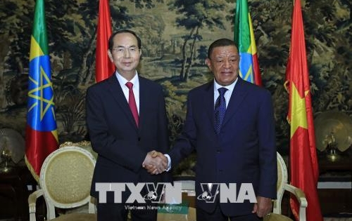 Chủ tịch nước Trần Đại Quang hội đàm với Tổng thống Ethiopia