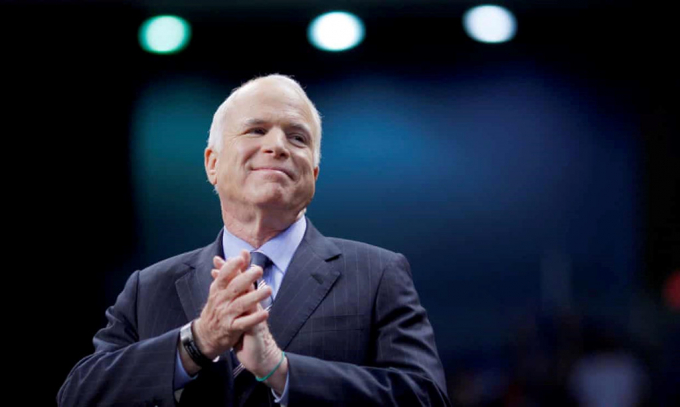 John McCain trong một cuộc vận động ở North Carolina năm 2008. Ảnh:&nbsp;Reuters.