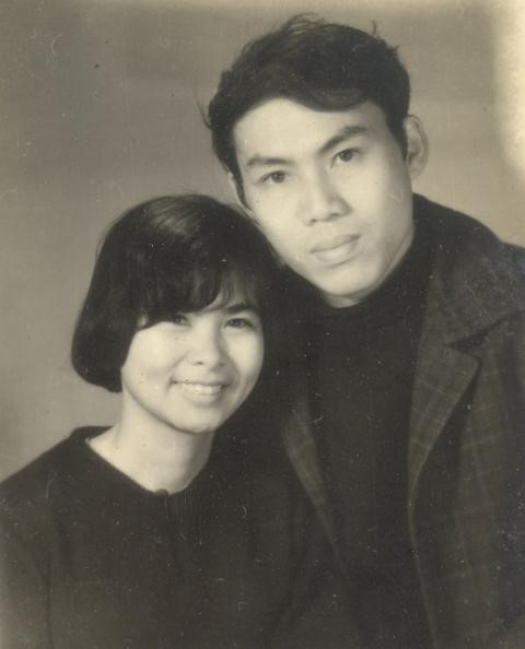 Vợ chồng nh&agrave; thơ Lưu Quang Vũ- Xu&acirc;n Quỳnh.