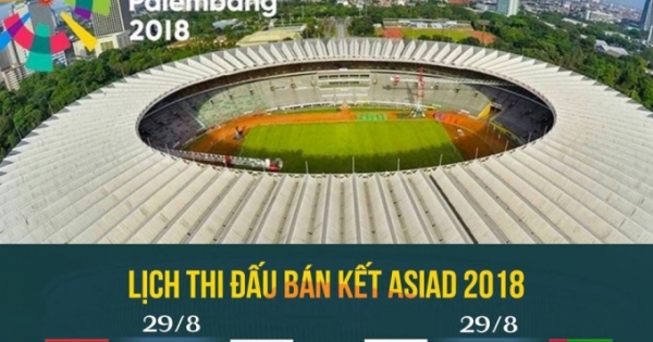 Lịch thi đấu bán kết bóng đá nam Asiad 18: Việt Nam vs Hàn Quốc; Nhật Bản vs UAE