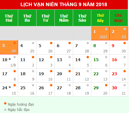 Lịch nghỉ lễ Quốc Kh&aacute;nh 2/9/2018.
