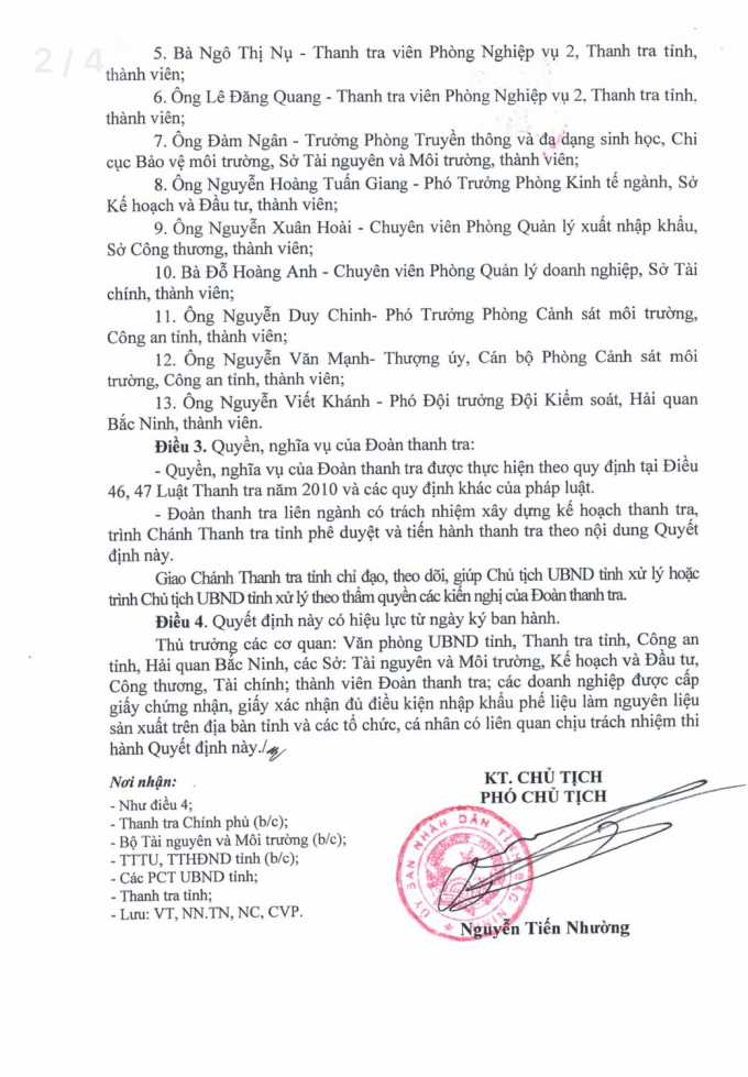 Tỉnh Bắc Ninh thanh tra h&agrave;ng loạt c&aacute;c doanh nghiệp nhập khẩu phế liệu
