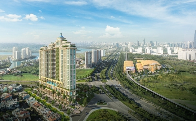 Tọa lạc trên đại lộ Mai Chí Thọ 12 làn xe (Thủ Thiêm, quận 2), thành Rome Sài Gòn hiện là dự án nổi bật tại khu Đông, dù để ở hay đầu tư đều có khả năng gia tăng giá trị rất cao.