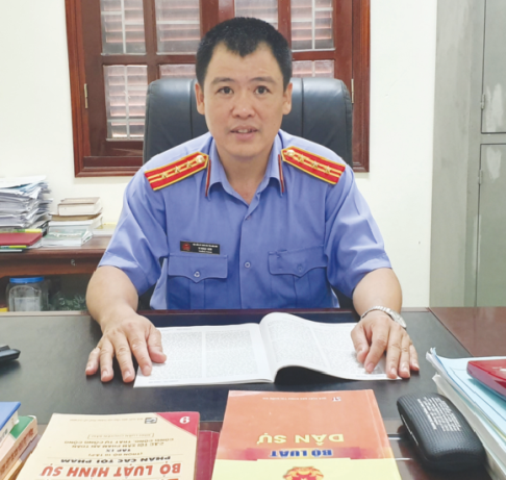 Kiểm sát viên Vi Ngọc Sơn - Trưởng phòng 2, VKSND tỉnh Điện Biên.