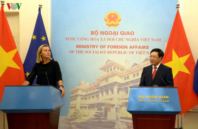EU chia sẻ quan ngại của Việt Nam về căng thẳng gần đây ở Biển Đông