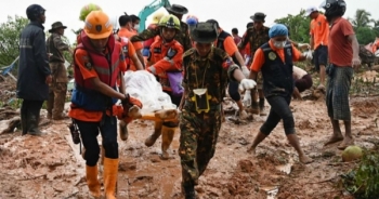 Myanmar triển khai binh sỹ hỗ trợ tìm kiếm cứu nạn sau lở đất