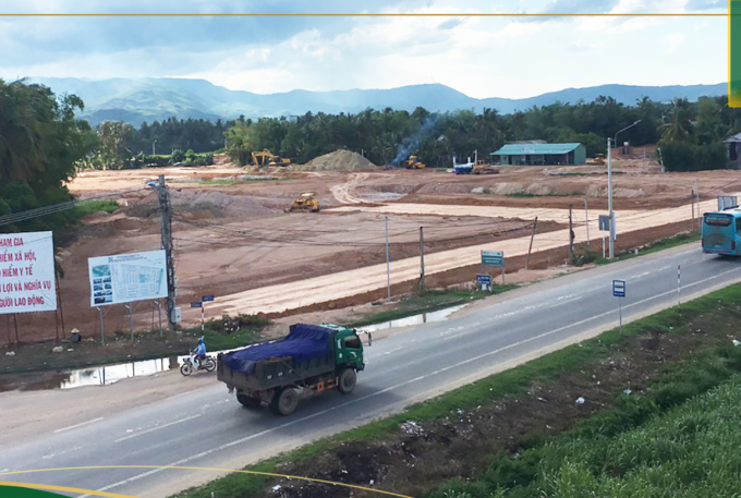 Các dự án tại Bình Định như Green Complex City tại Tam Quan có tốc độ thi công nhanh chóng về hạ tầng.