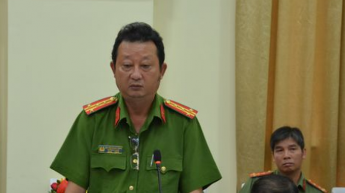 Đại tá Nguyễn Hoàng Thắng – Trưởng Công an quận Bình Thạnh thông tin về vụ án