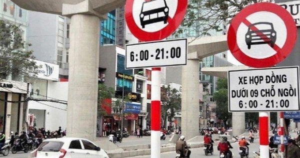 Hà Nội cấm xe taxi, xe hợp đồng dưới 9 chỗ ngồi trên một số tuyến đường