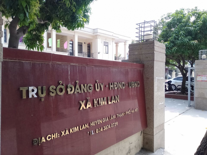 Trụ sở Đảng ủy - HĐND - UBND xã Kim Lan, nơi để xảy ra nhiều sai phạm trong thời gian dài khiến dư luận bức xúc.