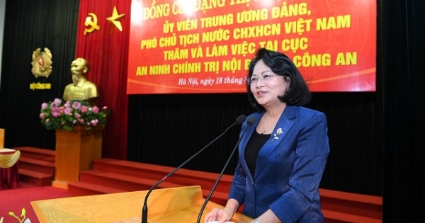 Phó Chủ tịch nước Đặng Thị Ngọc Thịnh: An ninh chính trị nội bộ là nhiệm vụ đặc biệt quan trọng
