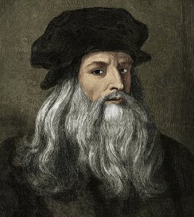 Chân dung thiên tài hội họa Leonardo da Vinci.