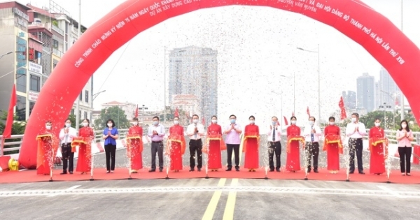 Thông xe cầu vượt quy mô lớn nhất Hà Nội