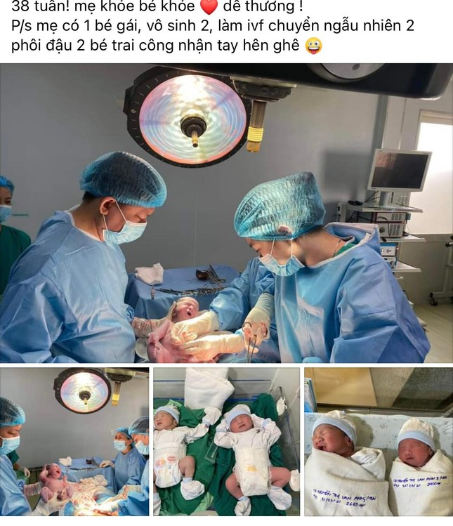 Hình ảnh bác sĩ Cao Hữu Thịnh mổ từ tháng 4/2021 nhưng được mạng gán ghép là bác sĩ Khoa mổ bắt con sau khi rút ống thở của mẹ để nhường lại cho sản phụ