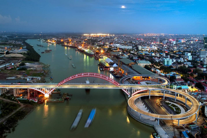 Cầu Hoàng Văn Thụ kết nối hạ tầng giao thông mới cho Hải Phòng.