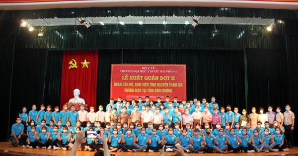 Hơn 200 cán bộ, giảng viên, sinh viên Hải Phòng chi viện TP Hồ Chí Minh chống dịch
