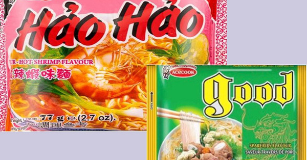 Hai sản phẩm mì Hảo Hảo và miến Good của Acecook Việt Nam bị FSAI cáo buộc chứa chất cấm. Ảnh FSAI