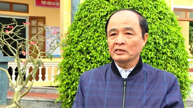 Ông Nguyễn Văn Tân, nguyên Chủ tịch UBND xã Vũ Lạc, TP Thái Bình (Ảnh: Bùi Quang).