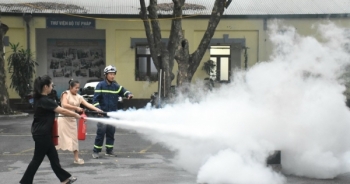 Bộ Tư pháp tổ chức tập huấn về phòng cháy và cứu nạn, cứu hộ