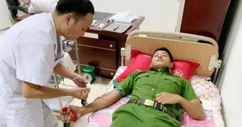 Lai Châu: 3 chiến sỹ Công an hiến máu cứu bệnh nhân ung thư giai đoạn cuối