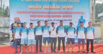CLB Tennis Báo chí Nghệ An giành cúp vô địch giải quần vợt mở rộng huyện Thanh Chương