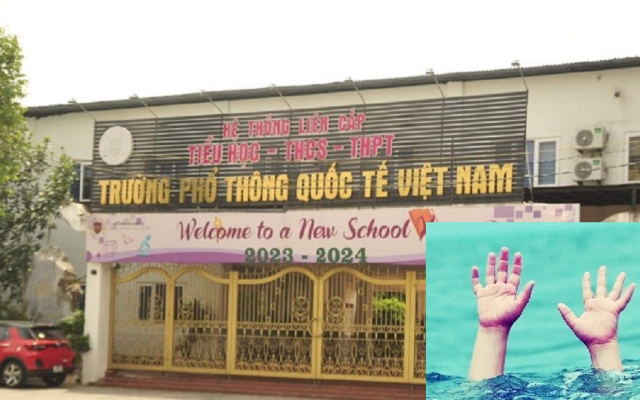 Công an điều tra nguyên nhân vụ việc nam sinh lớp 9 tử vong tại bể bơi Trường phổ thông Quốc tế Việt Nam