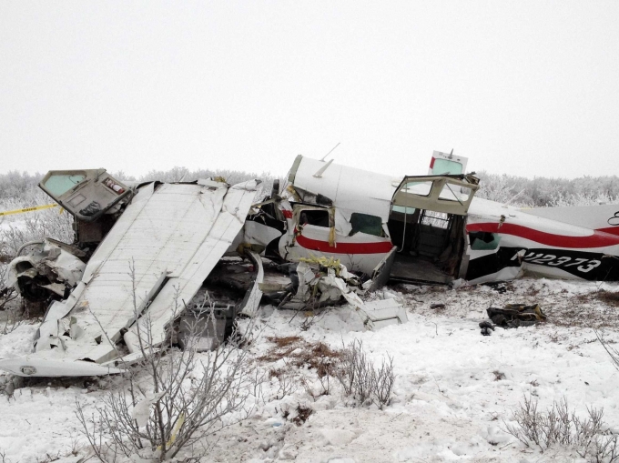 Một m&aacute;y bay bị rơi năm 2013 ở Alasla. (Ảnh: AP)