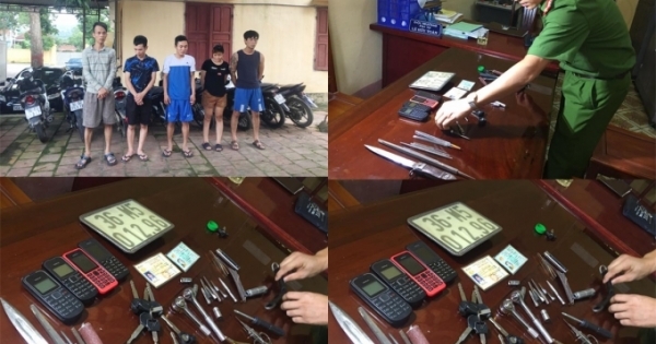 Thanh Hóa: Bắt 5 đối tượng trộm cắp xe máy chuyên nghiệp