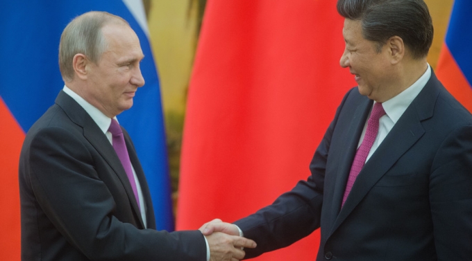 Tổng thống Nga Putin v&agrave; Chủ tịch Trung Quốc Tập Cận B&igrave;nh. (Ảnh: Sputnik)