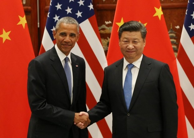 Tổng thống Mỹ Barack Obama (tr&aacute;i) v&agrave; Chủ tịch Trung Quốc Tập Cận B&igrave;nh.