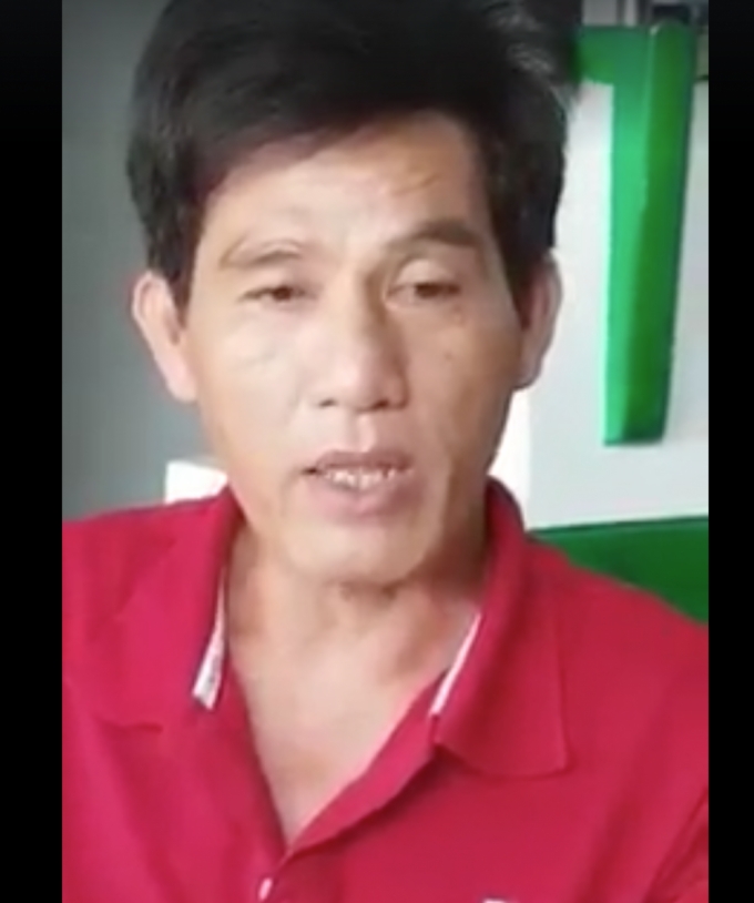 Anh Nguyễn Thanh Phong - t&agrave;i xế, chủ xe kh&aacute;ch trong vụ tai nạn hy hữu khi kể lại sự việc với b&aacute;o ch&iacute;.