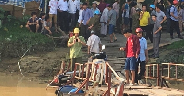 Thanh Hóa: Qua cầu Vồm, hai người rớt xuống sông Chu tử vong