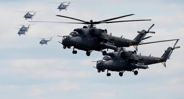 Trực thăng tấn c&ocirc;ng Mi-35.