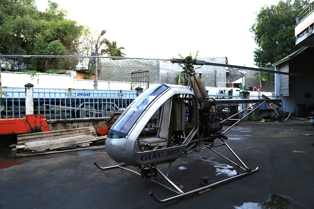 Chiếc trực thăng tự chế của kỹ sư B&ugrave;i Hiển