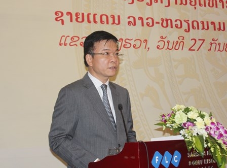 Bộ trưởng Bộ Tư ph&aacute;p Việt Nam L&ecirc; Th&agrave;nh Long ph&aacute;t biểu khai mạc Hội nghị.