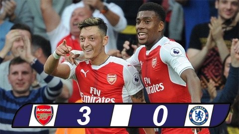 Chiến thắng 3-0 của Arsenal gi&uacute;p thầy tr&ograve;&nbsp;&nbsp;HLV Wenger vững v&agrave;ng trong Top 3.