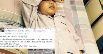 Nghẹn lòng người mẹ đơn thân rao bán nội tạng trên Facebook để cứu con trai